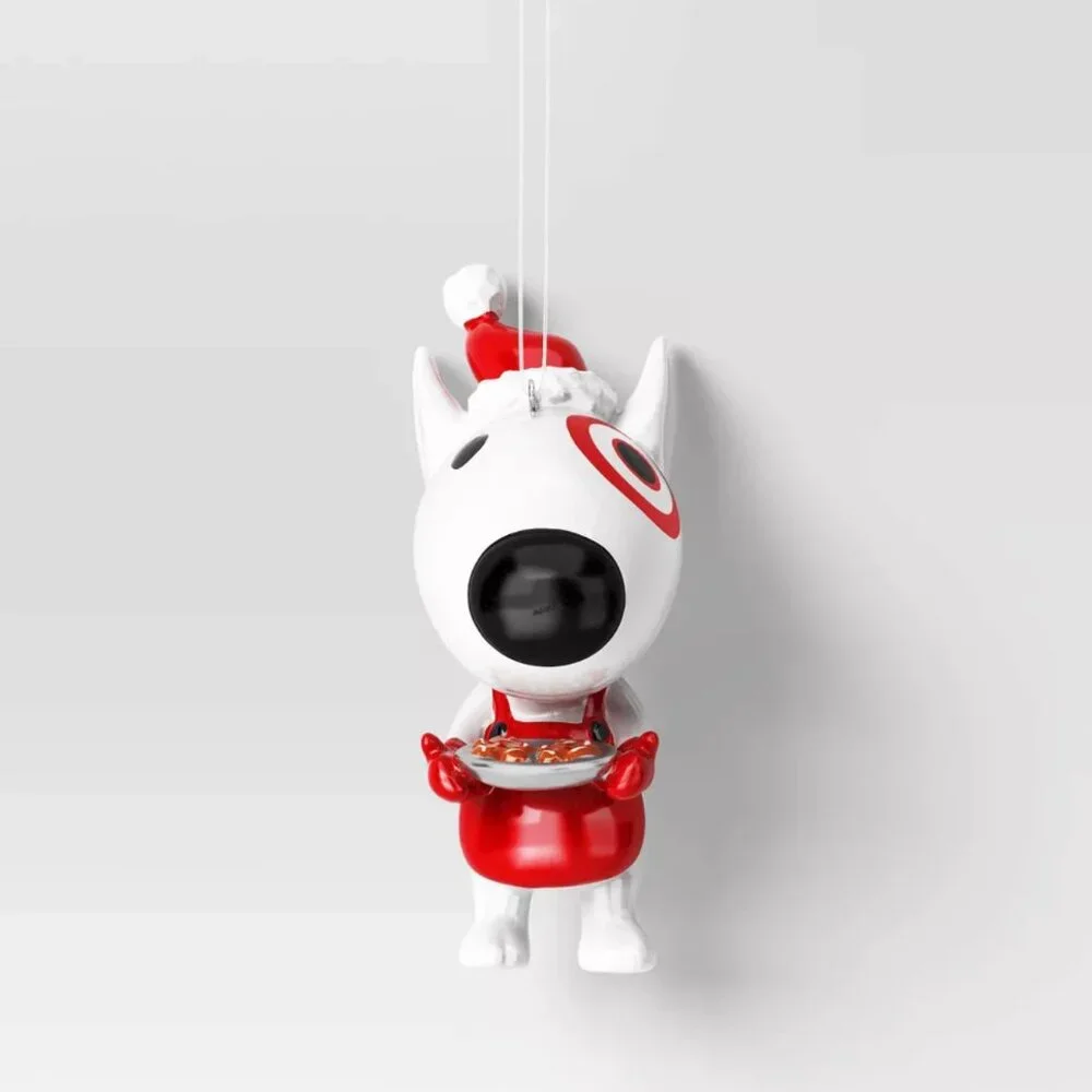 TARGET WONDERSHOP TARGET BULLSEYE DOG ORNAMENT 1CT